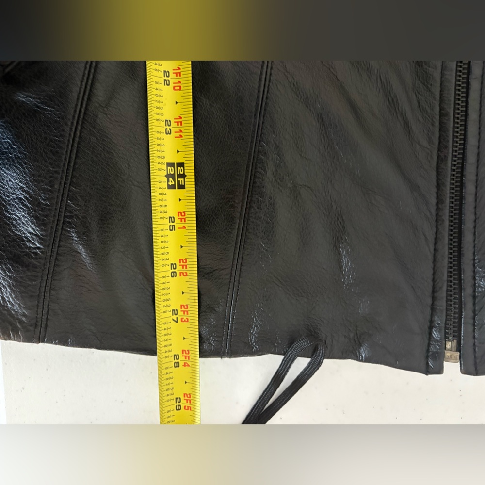 Vintage New York by Winlet Women’s Large Black Genuine Leather Jacket EUC‎ - Picture 7 of 10